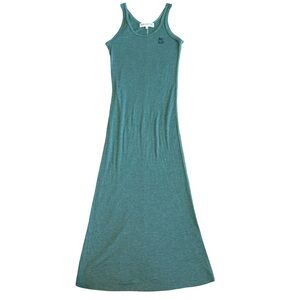 Wildfox Green Sleeveless Tank Maxi Dress Stretch Fabric Casual Versatile Size XS